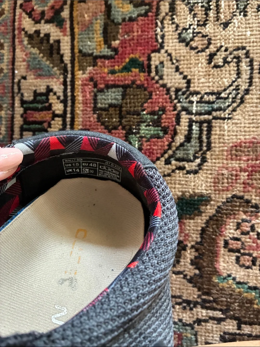 Hey Dude Men's Charcoal Knit Slip-Ons